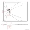 SMC Duschwanne Duschtasse 100x80cm mit anti-rutsch Produktbild-Vorschau 5