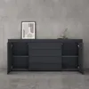 doporro Sideboard Kommode in Anthrazit matt 167x36 cm Produktbild-Vorschau 4