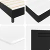 Boxspringbett mit Matratze Schwarz 120 x 190 cm Kunstleder Produktbild-Vorschau 10