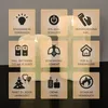 A marketing image showcasing features of LED candles with icons and text. Produktbild-Vorschau