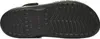 The bottom view of a black Crocs Baya Platform Clog. Produktbild-Vorschau