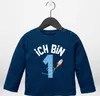 Baby Langarm-Shirt 1. Geburtstag Geburtstagsshirt Ich bin 1 Produktbild-Vorschau 2