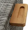 vidaXL Skrzynia na poduszki ogrodowe jasnoszara 120x65x61 Podgląd zdjęcia produktu 6
