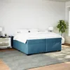 The Living Store Boxspringbett mit Matratze Dunkelblau Produktbild-Vorschau 4