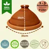 Tajine, original aus Marokko, inklusive Kochbuch Nord Produktbild-Vorschau 3