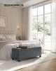 SONGMICS Sitzhocker mit Stauraum, Sitzbank mit Beinen, 40 x Produktbild-Vorschau 1