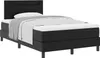 Boxspringbett mit Matratze Schwarz 120 x 190 cm Kunstleder Produktbild-Vorschau 1