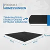 Zimilo Rutschfeste Waschmaschinenmatte - EVA Material für Produktbild-Vorschau 2