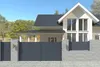 Flügeltor 3m EIGER H.180cm + Gartentür 1m EIGER H.180cm Produktbild-Vorschau 4