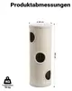 Fudajo Forest Kratztonne weiß-cremefarben Höhe 106 cm Ø 40 Produktbild-Vorschau 3