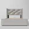 STILVORA Jugendbett 90x200cm Polsterbett mit hohem Produktbild-Vorschau 5