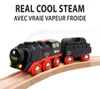 Juego de tren navideño con locomotora de vapor que funciona Vista previa de la imagen del producto 9