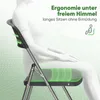 Klappstuhl Set 2 Stück Balkon Gartenstuhl Rattan-Optik Produktbild-Vorschau 4