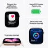 Collage of smartwatch features with text descriptions. Voir les images du produit