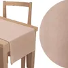 Tischläufer aus Velours 40 x 130 cm Beige Produktbild-Vorschau 2