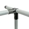 A close-up view of a metal pipe joint system, likely for organizing cleaning tools. Podgląd zdjęcia produktu