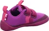 A side view of a child's purple and pink shoe with two velcro straps. Produktbild-Vorschau