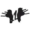 A pair of black dog hind leg braces with straps and buckles, laid out on a white background. Podgląd zdjęcia produktu