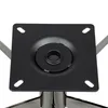 A close-up view of the base of a chair, showing the metal swivel mechanism and mounting plate. Voir les images du produit