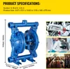 SucceBuy Vzduchom ovládané dvojité membránové čerpadlo, 1/2 Náhľad obrázku produktu 7