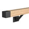 Sellon24® Handlaufhalter Handlaufträger Stahl Wand Holz Produktbild-Vorschau 8