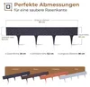 BOOGARDI Beeteinfassung Rattan-Optik · 8m Rasenkante Produktbild-Vorschau 2