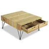 Couchtisch 80x80x40 cm Massivholz Teak Produktbild-Vorschau 4
