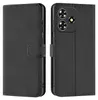A black flip case for a smartphone is shown from two angles. Produktbild-Vorschau