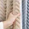 1x Samt Thermovorhang Kälteschutz Beige Thermo Vorhang Produktbild-Vorschau 6