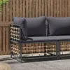 Divano angolare da giardino con cuscini grigio scuro in Anteprima dell’immagine prodotto 2