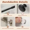 A collage of four close-up images showcasing different features of a piece of furniture, with text descriptions in German. Anteprima dell’immagine prodotto