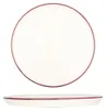 Talerz deserowy Bonna - Linea Burgundy - Porcelana - 22 cm Podgląd zdjęcia produktu 1