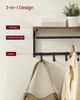 VASAGLE 2 Set Wandgarderobe, Wandregal, Kleiderhaken, Produktbild-Vorschau 6