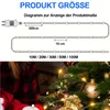 50M lampek choinkowych LED w ciepłej bieli, dekoracja Podgląd zdjęcia produktu 8