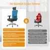 Comparison of two office chairs, one mesh and one leather, highlighting their features for summer use. Voir les images du produit