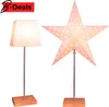 Tischlampe Leo, 3D Papierstern, Holz, Metall, E14 Produktbild-Vorschau 3
