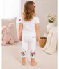 BONDI Capri Leggings "Blumenwiese" Stickerei 86627 | Weiß - Produktbild-Vorschau 8
