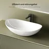 EMKE Ovales Waschbecken Aufsatzwaschbecken Keramik Produktbild-Vorschau 5