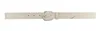 H.I.S Leder Gürtel 30mm Leather Belt W100 Cream weiß Produktbild-Vorschau 2