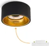 SSC-LUXon 4 Stück OLINO Deckenlampe schwarz gold rund mit Produktbild-Vorschau 8