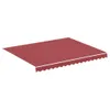 A burgundy awning is shown against a white background. Voir les images du produit
