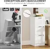 HOMCOM Caisson bureau avec 3 tiroirs et serrures, meuble Voir les images du produit 7