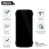 A smartphone screen protector is shown with various feature icons and text. Podgląd zdjęcia produktu