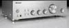 A studio shot of a silver Pioneer stereo amplifier. Podgląd zdjęcia produktu