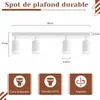 ZMH faretto da soffitto 4 fiamme faretto da soffitto legno Anteprima dell’immagine prodotto 14