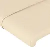 vidaXL Čelo postele krémové 144x5x118/128 cm látka Náhľad obrázku produktu 4