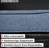 Poly-Rattan Eck Sitzgruppe ECO schwarz/blau Produktbild-Vorschau 10
