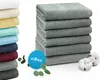 6er Set Handtücher, 50x100 cm, 100% Baumwolle, hellgrau Produktbild-Vorschau 1