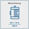 An illustration of a motor with its specifications. Produktbild-Vorschau