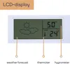 A close-up of an LCD display showing weather information and temperature. Anteprima dell’immagine prodotto